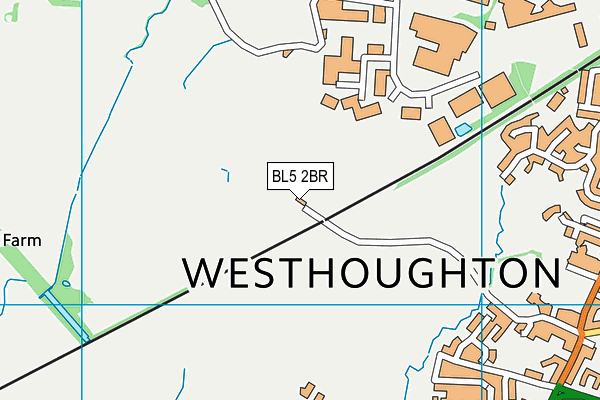 Westhoughton Golf Club map (BL5 2BR) - OS VectorMap District (Ordnance Survey)