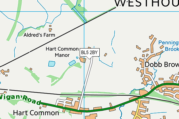 BL5 2BY map - OS VectorMap District (Ordnance Survey)