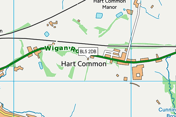 Westhoughton Rangers map (BL5 2DB) - OS VectorMap District (Ordnance Survey)