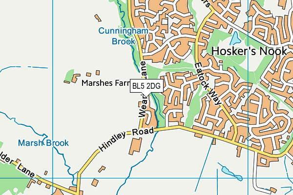 Map of CHESHIRE SPACE LIMITED at district scale