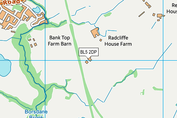 BL5 2DP map - OS VectorMap District (Ordnance Survey)