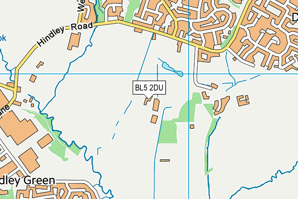 BL5 2DU map - OS VectorMap District (Ordnance Survey)
