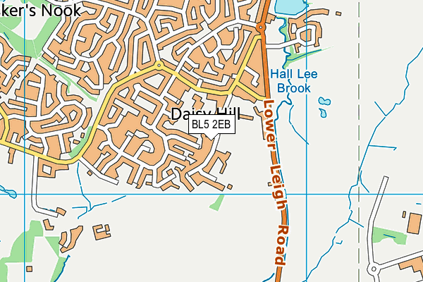 Daisy Hill Cricket Club map (BL5 2EB) - OS VectorMap District (Ordnance Survey)