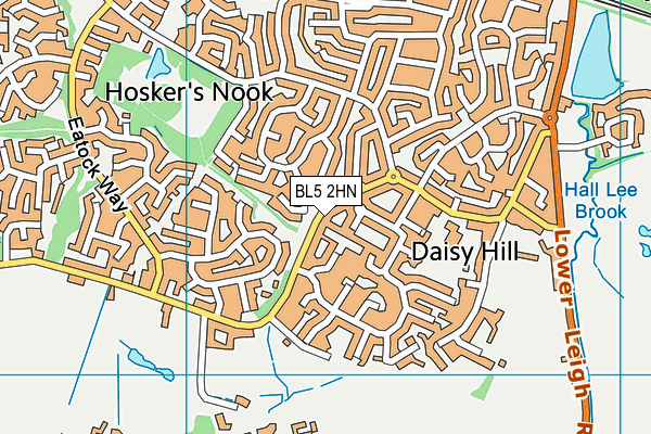 BL5 2HN map - OS VectorMap District (Ordnance Survey)
