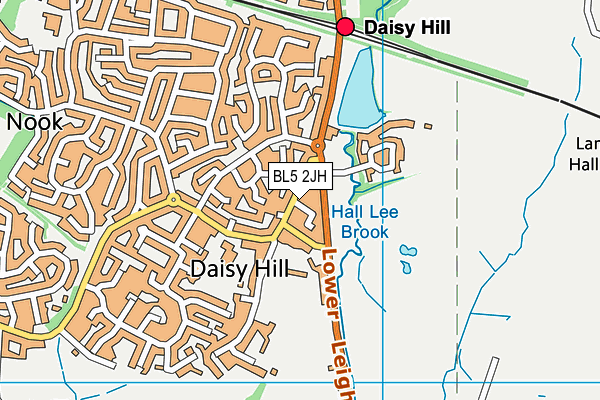 Map of DAISY HILL PRACTICE LTD at district scale
