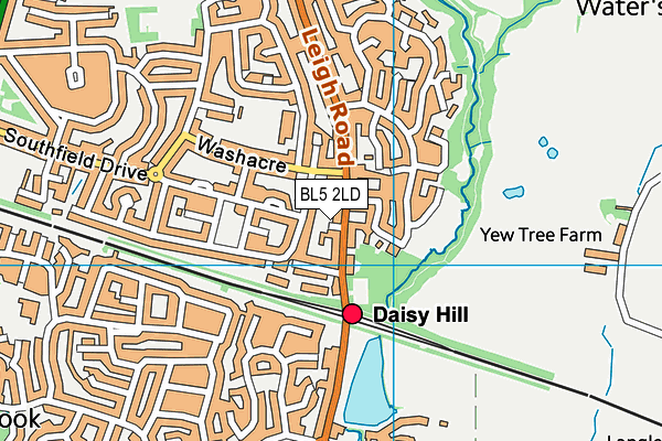 BL5 2LD map - OS VectorMap District (Ordnance Survey)