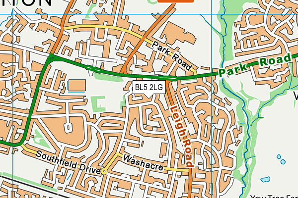 BL5 2LG map - OS VectorMap District (Ordnance Survey)