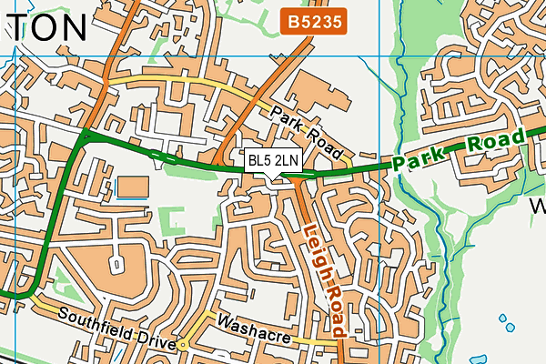 BL5 2LN map - OS VectorMap District (Ordnance Survey)