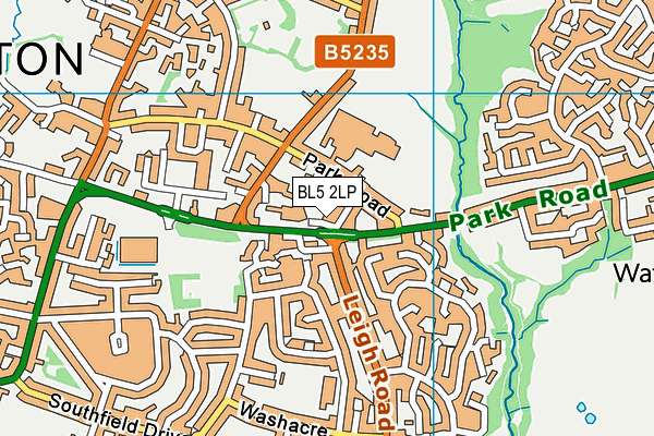 BL5 2LP map - OS VectorMap District (Ordnance Survey)
