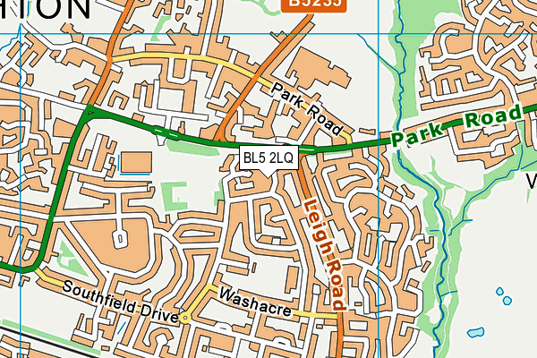 BL5 2LQ map - OS VectorMap District (Ordnance Survey)