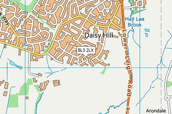 BL5 2LX map - OS VectorMap District (Ordnance Survey)