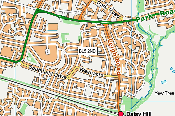 BL5 2ND map - OS VectorMap District (Ordnance Survey)