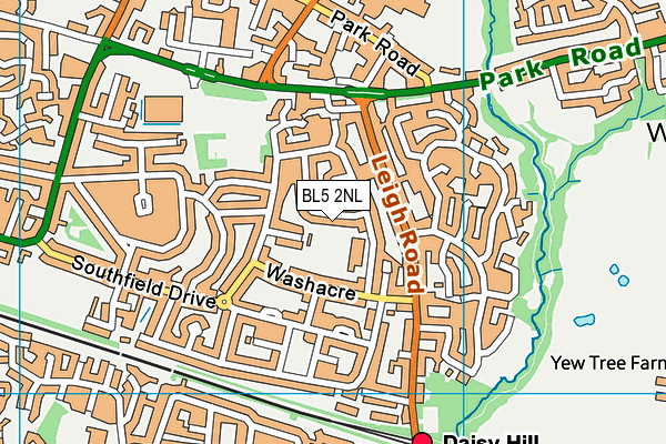 BL5 2NL map - OS VectorMap District (Ordnance Survey)