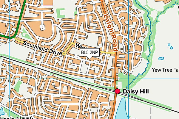 BL5 2NP map - OS VectorMap District (Ordnance Survey)