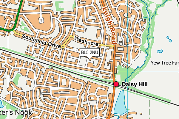 BL5 2NU map - OS VectorMap District (Ordnance Survey)