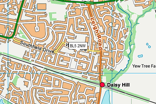 BL5 2NW map - OS VectorMap District (Ordnance Survey)