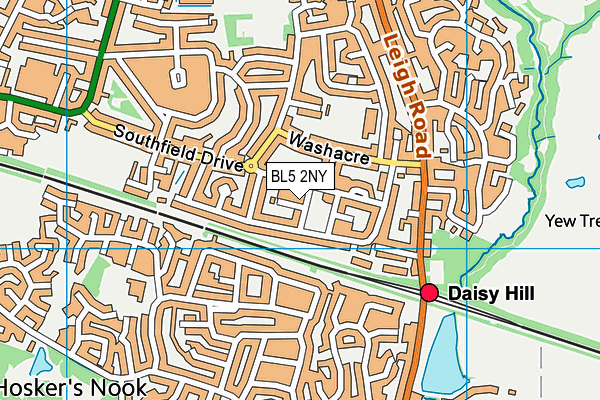 BL5 2NY map - OS VectorMap District (Ordnance Survey)