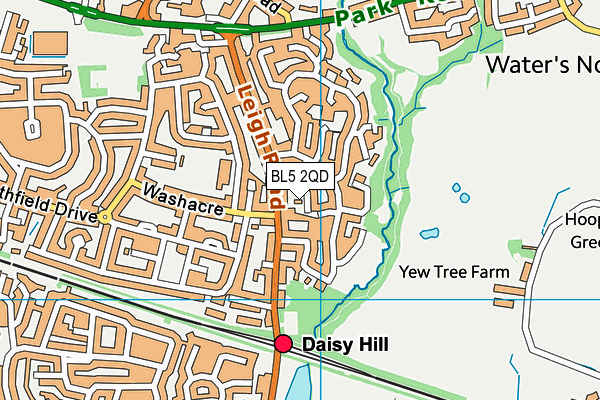 BL5 2QD map - OS VectorMap District (Ordnance Survey)