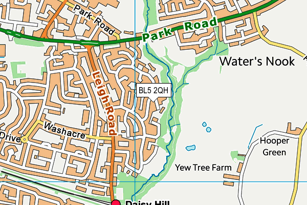 BL5 2QH map - OS VectorMap District (Ordnance Survey)