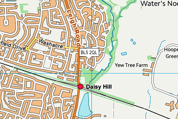 BL5 2QL map - OS VectorMap District (Ordnance Survey)