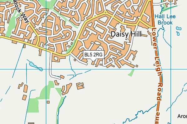 BL5 2RG map - OS VectorMap District (Ordnance Survey)