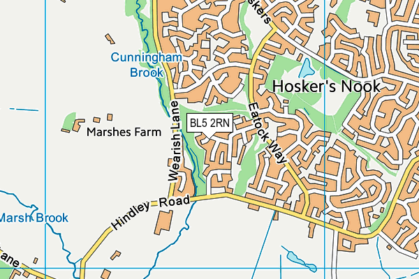 BL5 2RN map - OS VectorMap District (Ordnance Survey)