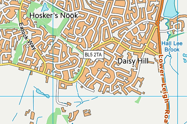 BL5 2TA map - OS VectorMap District (Ordnance Survey)