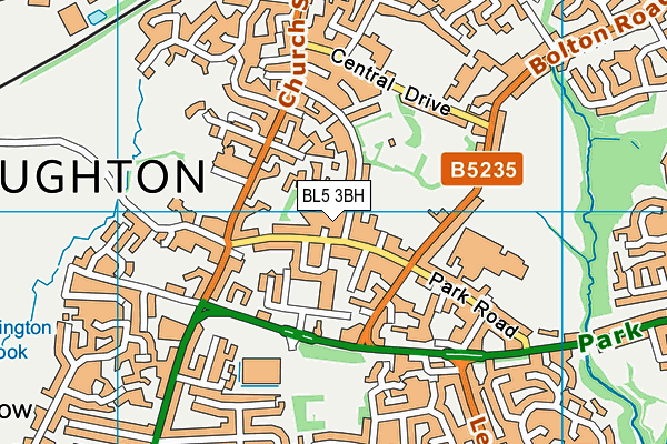 BL5 3BH map - OS VectorMap District (Ordnance Survey)