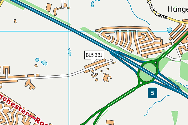 BL5 3BJ map - OS VectorMap District (Ordnance Survey)
