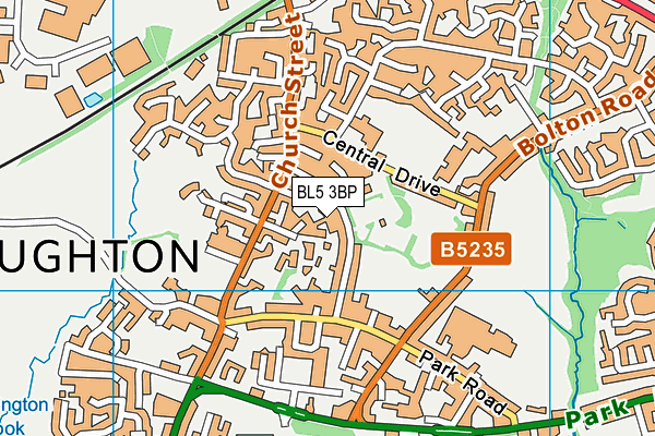 BL5 3BP map - OS VectorMap District (Ordnance Survey)