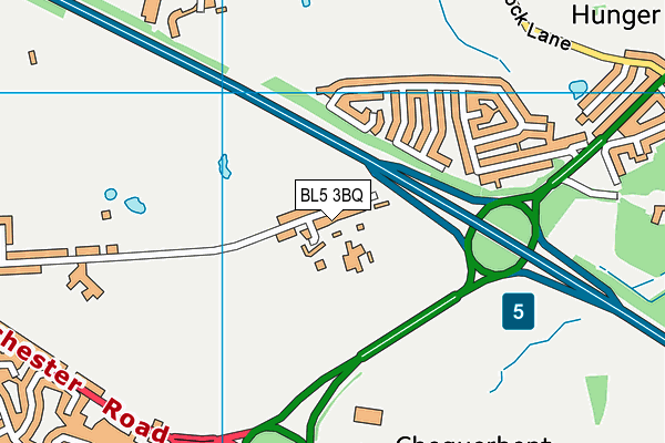 BL5 3BQ map - OS VectorMap District (Ordnance Survey)