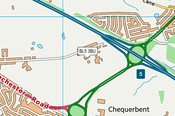 BL5 3BU map - OS VectorMap District (Ordnance Survey)
