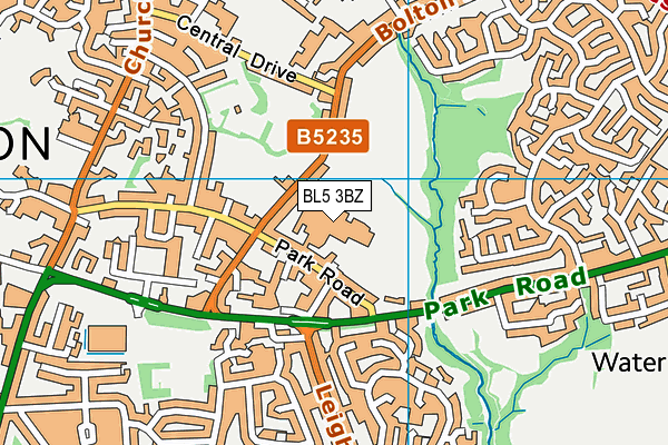 Westhoughton High School map (BL5 3BZ) - OS VectorMap District (Ordnance Survey)