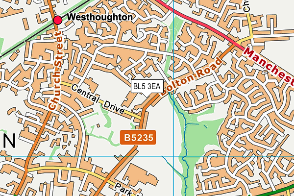 BL5 3EA map - OS VectorMap District (Ordnance Survey)