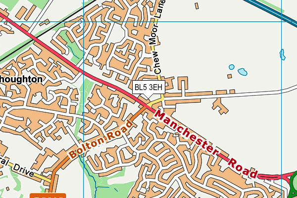 BL5 3EH map - OS VectorMap District (Ordnance Survey)