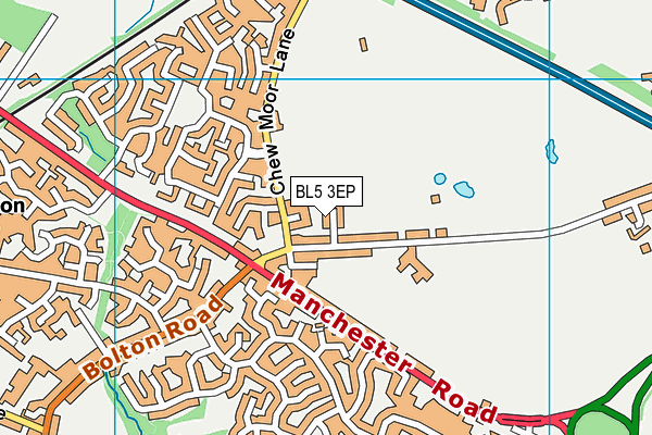 BL5 3EP map - OS VectorMap District (Ordnance Survey)