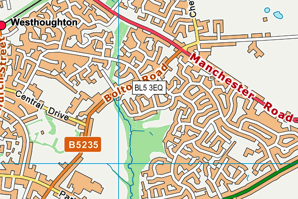 BL5 3EQ map - OS VectorMap District (Ordnance Survey)