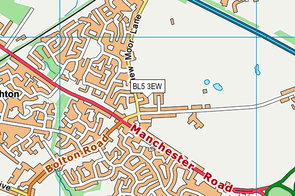 BL5 3EW map - OS VectorMap District (Ordnance Survey)