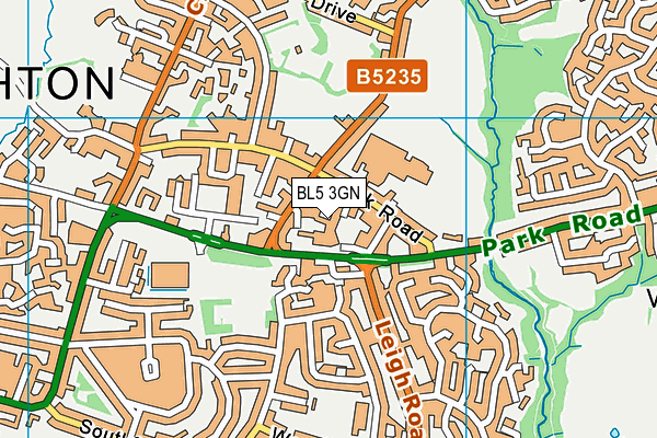 BL5 3GN map - OS VectorMap District (Ordnance Survey)