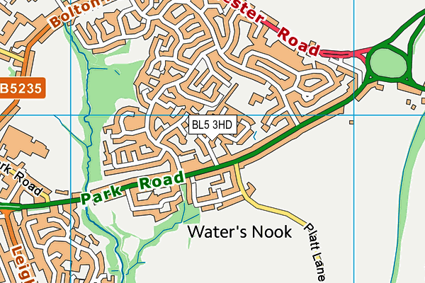 BL5 3HD map - OS VectorMap District (Ordnance Survey)