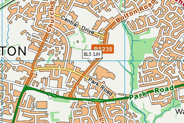 BL5 3JH map - OS VectorMap District (Ordnance Survey)