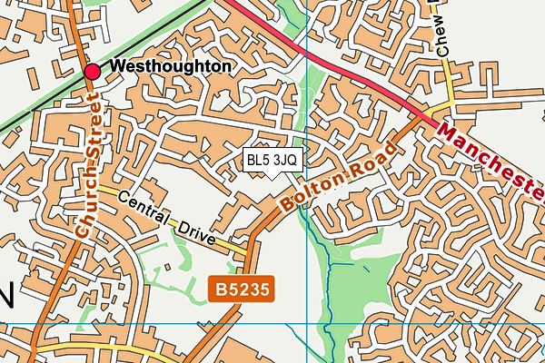 BL5 3JQ map - OS VectorMap District (Ordnance Survey)