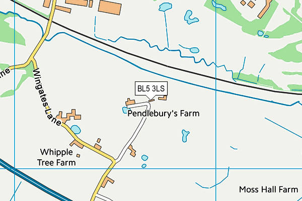 BL5 3LS map - OS VectorMap District (Ordnance Survey)