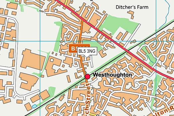 BL5 3NG map - OS VectorMap District (Ordnance Survey)