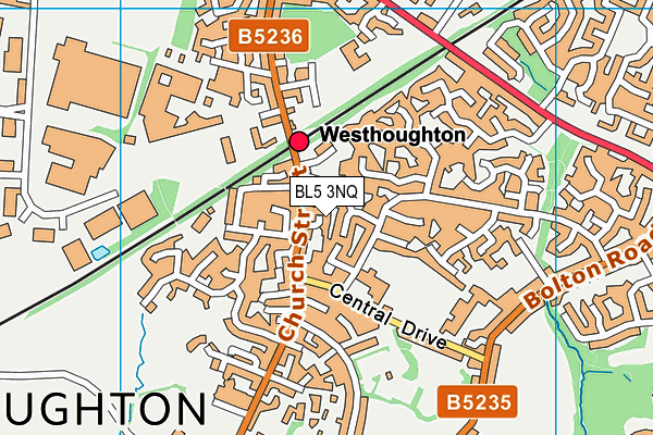 BL5 3NQ map - OS VectorMap District (Ordnance Survey)
