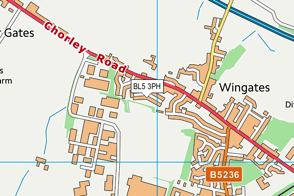 BL5 3PH map - OS VectorMap District (Ordnance Survey)