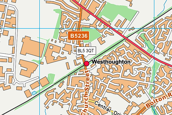 BL5 3QT map - OS VectorMap District (Ordnance Survey)