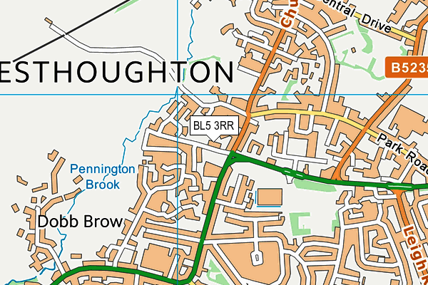 BL5 3RR map - OS VectorMap District (Ordnance Survey)