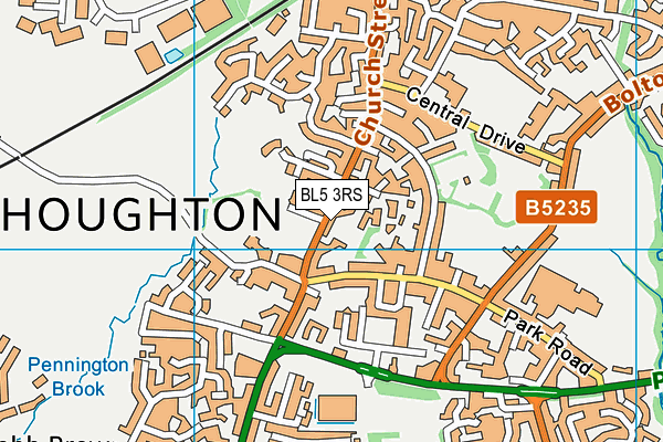 BL5 3RS map - OS VectorMap District (Ordnance Survey)