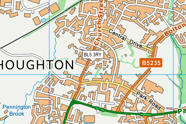 BL5 3RY map - OS VectorMap District (Ordnance Survey)